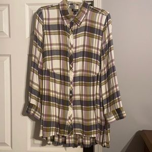 a.n.a. Long sleeve tunic shirt